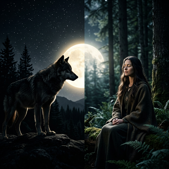 Dualidad Humano-Animal Luna